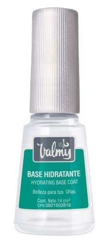 Valmy Base Hidratante para Uñas con Keratina y Vitamina E, Tratamiento de Esmalte Protector y Fortalecedor - 14 ml