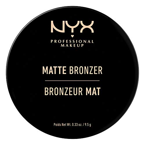 NYX Professional Makeup Polvos bronceadores Matte Bronzer, Polvos compactos, Sin brillos, Fórmula vegana, Tono: Medium