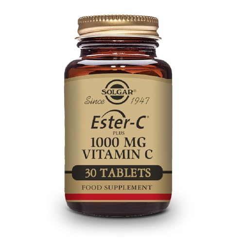 Solgar® Vitamina C Ester-C® Plus1000 mg para ayuda al sistema inmunitario - Envase de 30 comprimidos