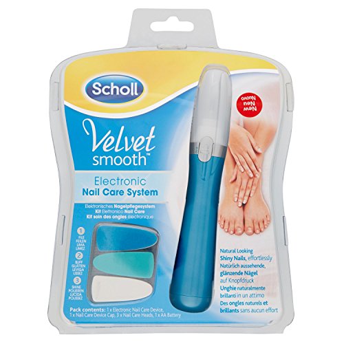 Scholl - Velvet smooth nail care kit, azul, electronic