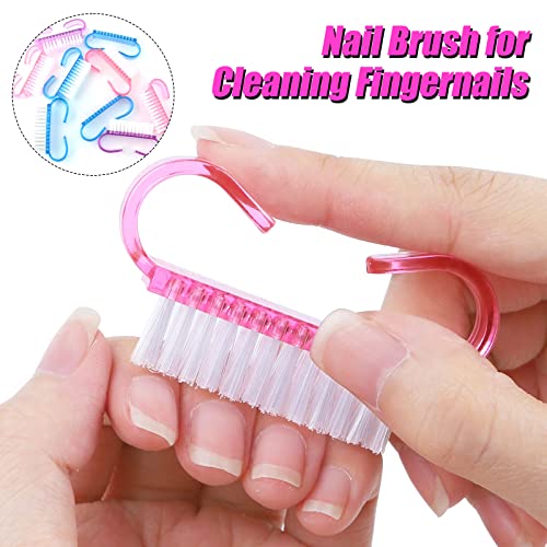 RETON Paquete de 24 Handle Grip Nail Brush, Cepillo de Limpieza de Uñas para los Dedos y Limpiadores de Uñas, Pedicure Brushes para Hombres y Mujeres